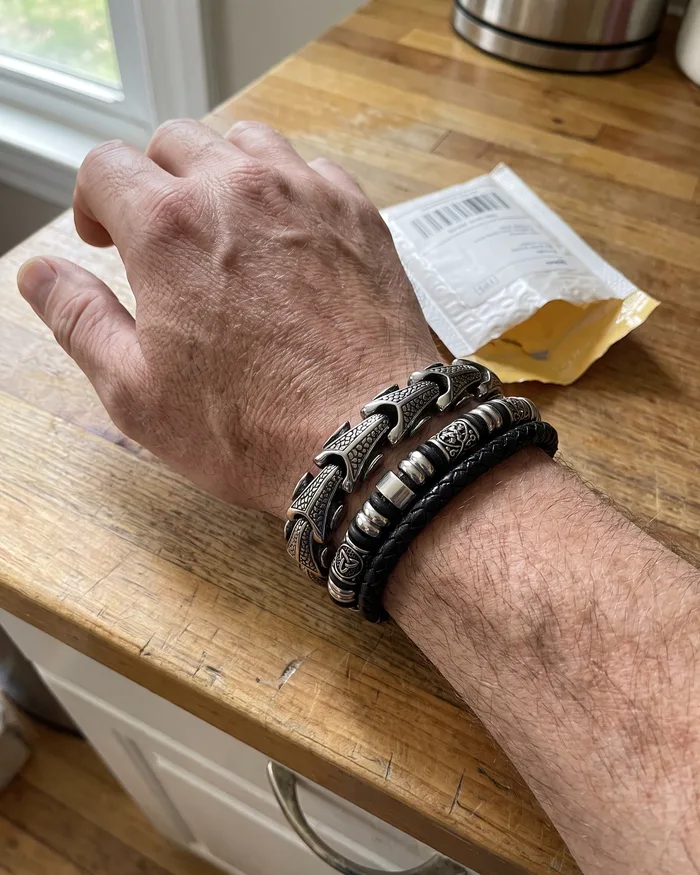 Forge & Fjord piece, worn
