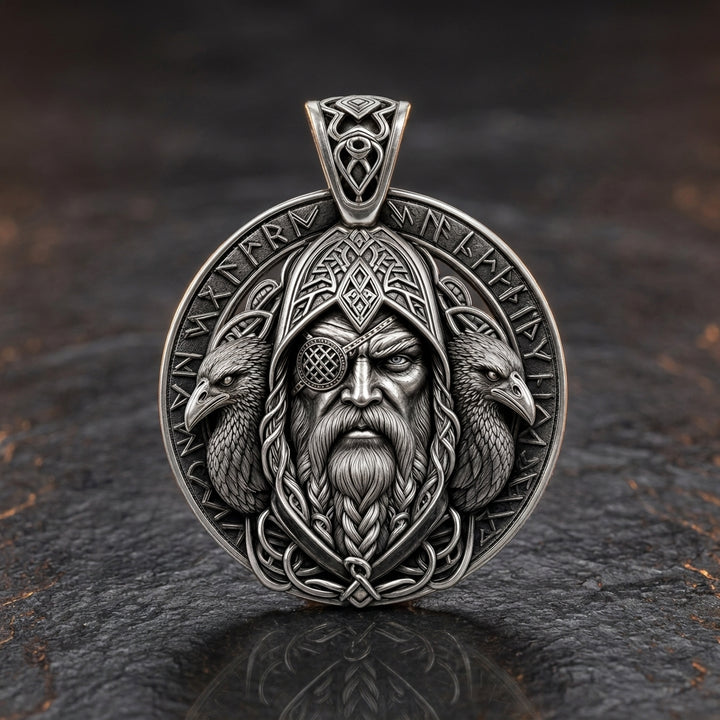 Odin Allfather Face Pendant Necklace — feature