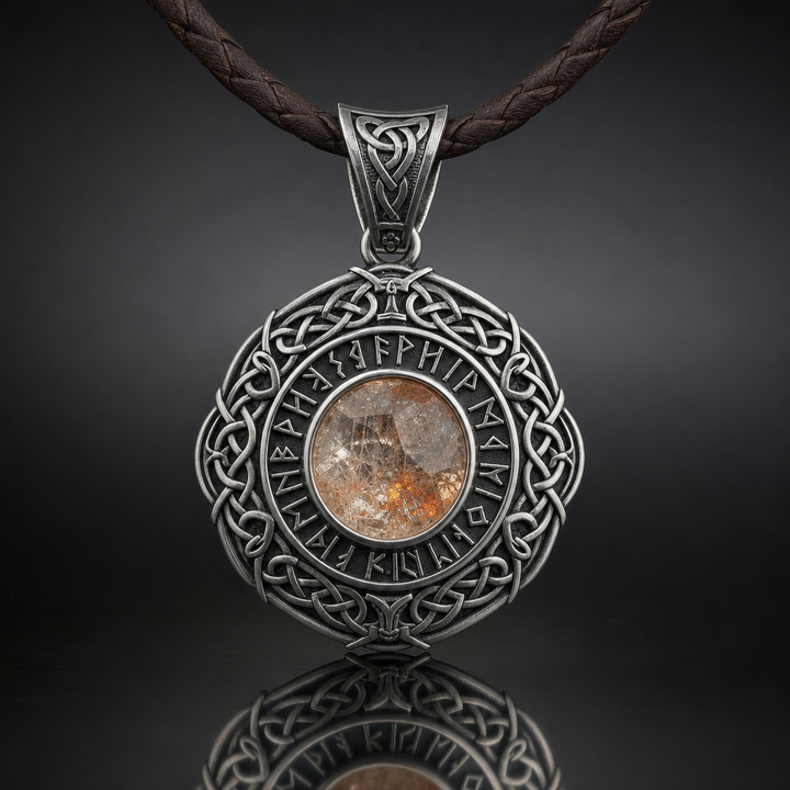 Viking Sunstone (Solarsteinn) Navigation Pendant for Men
