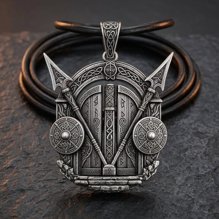 Viking Valhalla Gate Pendant Necklace — feature