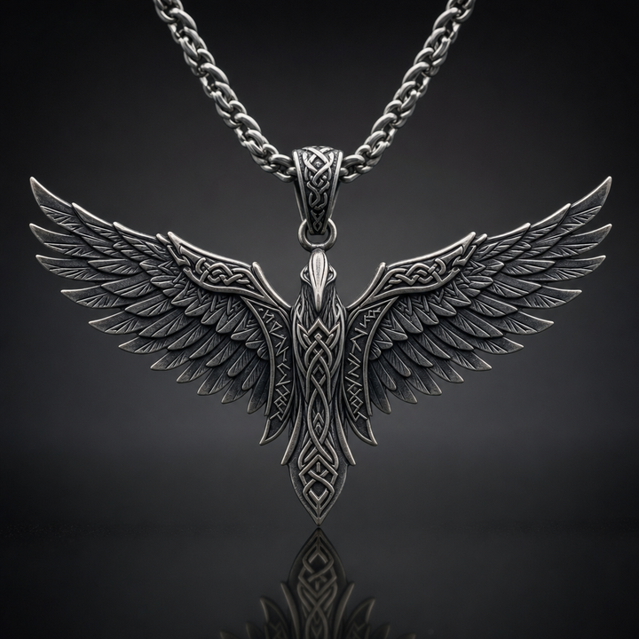 Valkyrie Wings Pendant Necklace