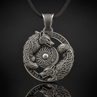 Skoll and Hati Sun-and-Moon Wolves Pendant Necklace 1