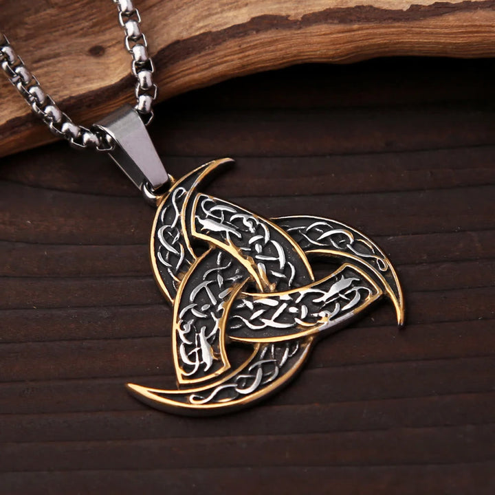 Triple Horn Of Odin Necklace