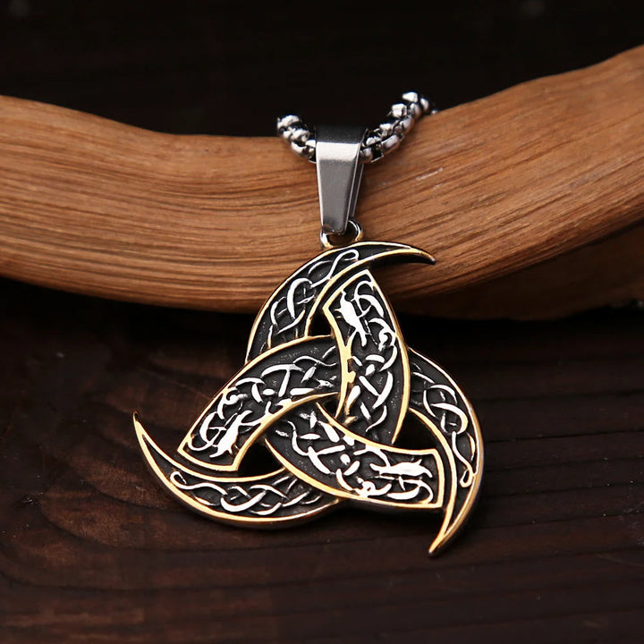 Triple Horn Of Odin Necklace
