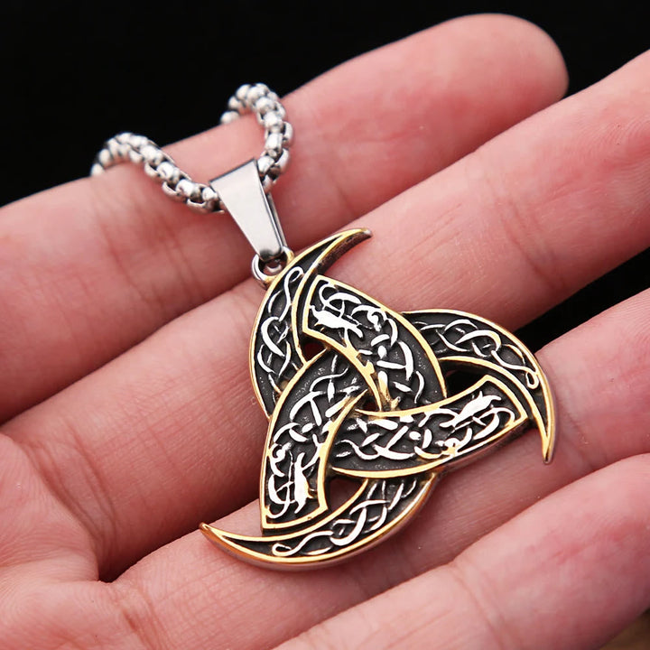 Triple Horn Of Odin Necklace