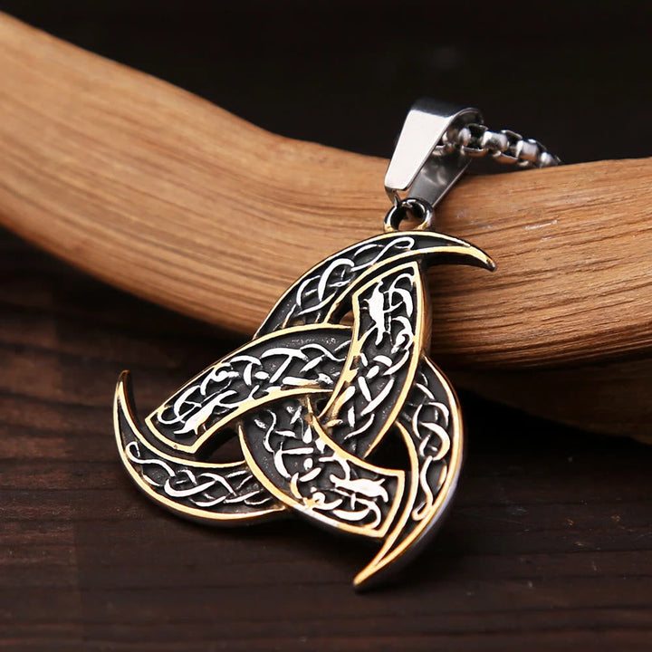 Triple Horn Of Odin Necklace