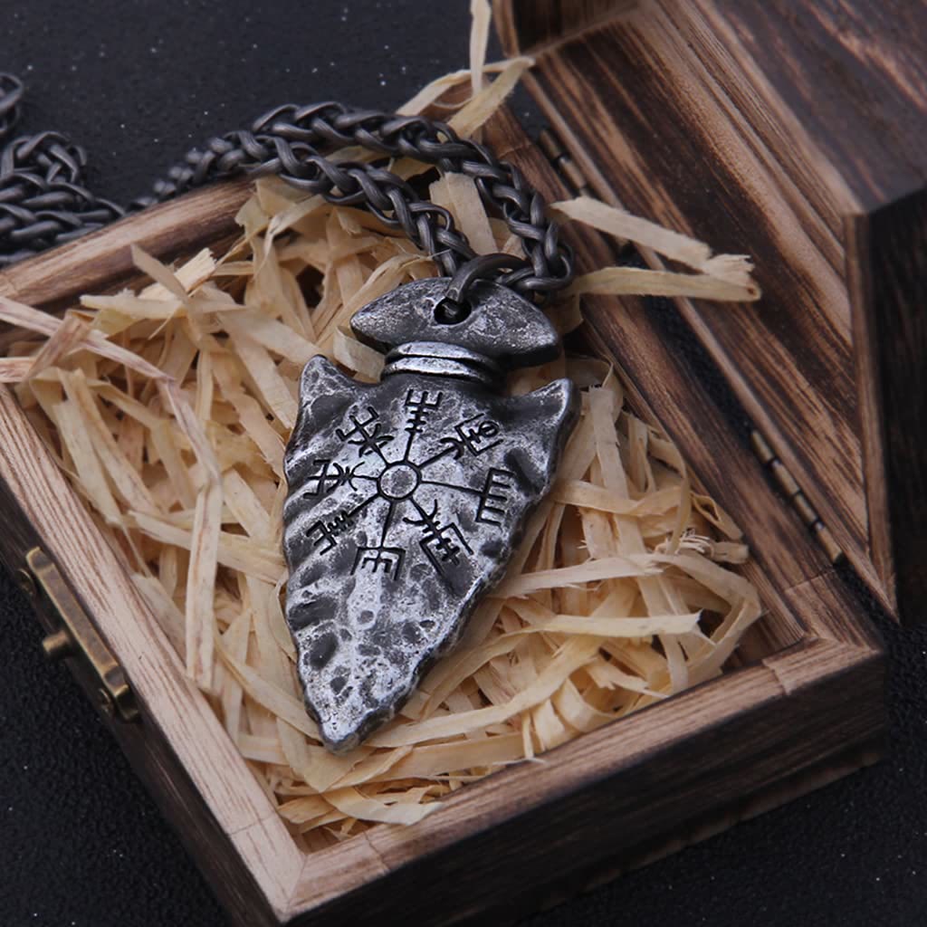 Viking Odin Spear Head Necklace