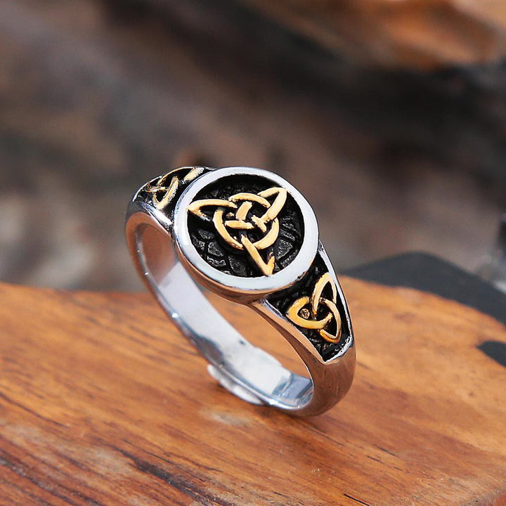 Vintage Triangle Viking Ring