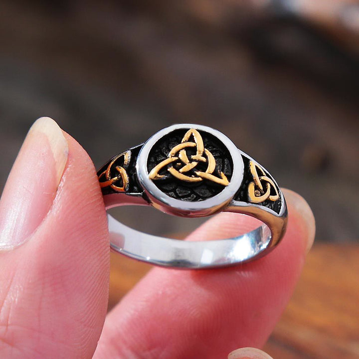 Vintage Triangle Viking Ring