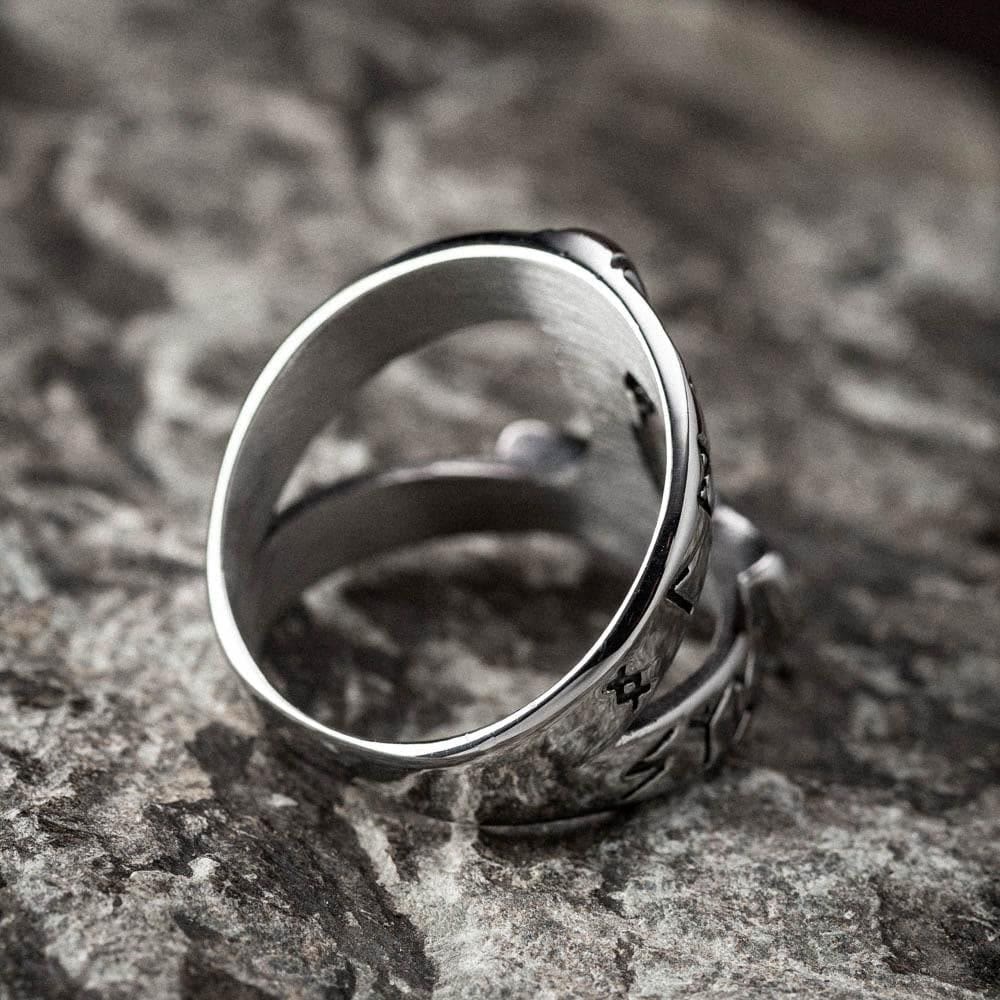 Bold Viking Open Mjolnir Hammer Ring