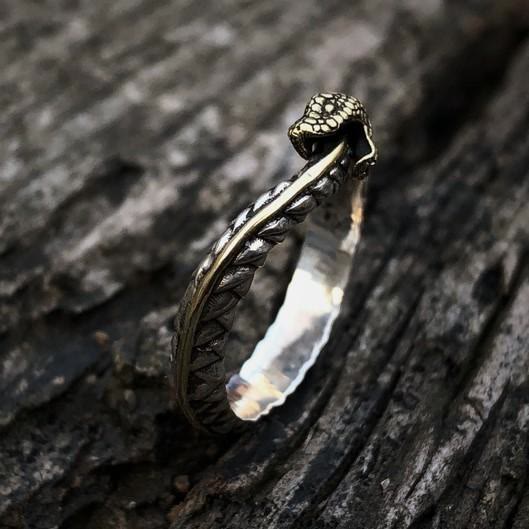 Personality Viking Snake Opening Ring