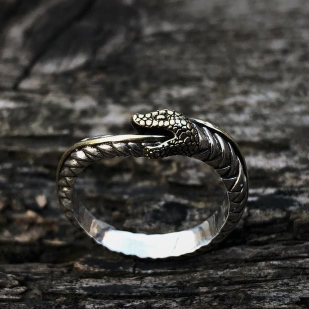 Personality Viking Snake Opening Ring