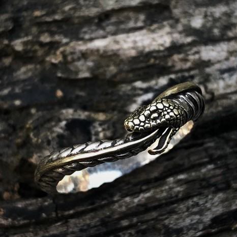 Personality Viking Snake Opening Ring