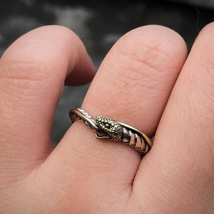 Personality Viking Snake Opening Ring