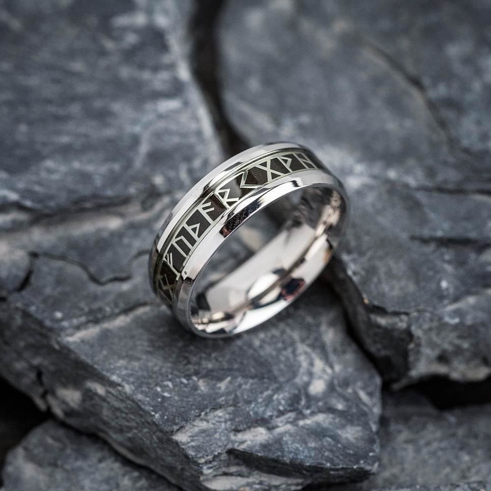 Norse Elder Futhark Rune Ring