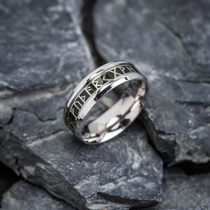 Norse Elder Futhark Rune Ring
