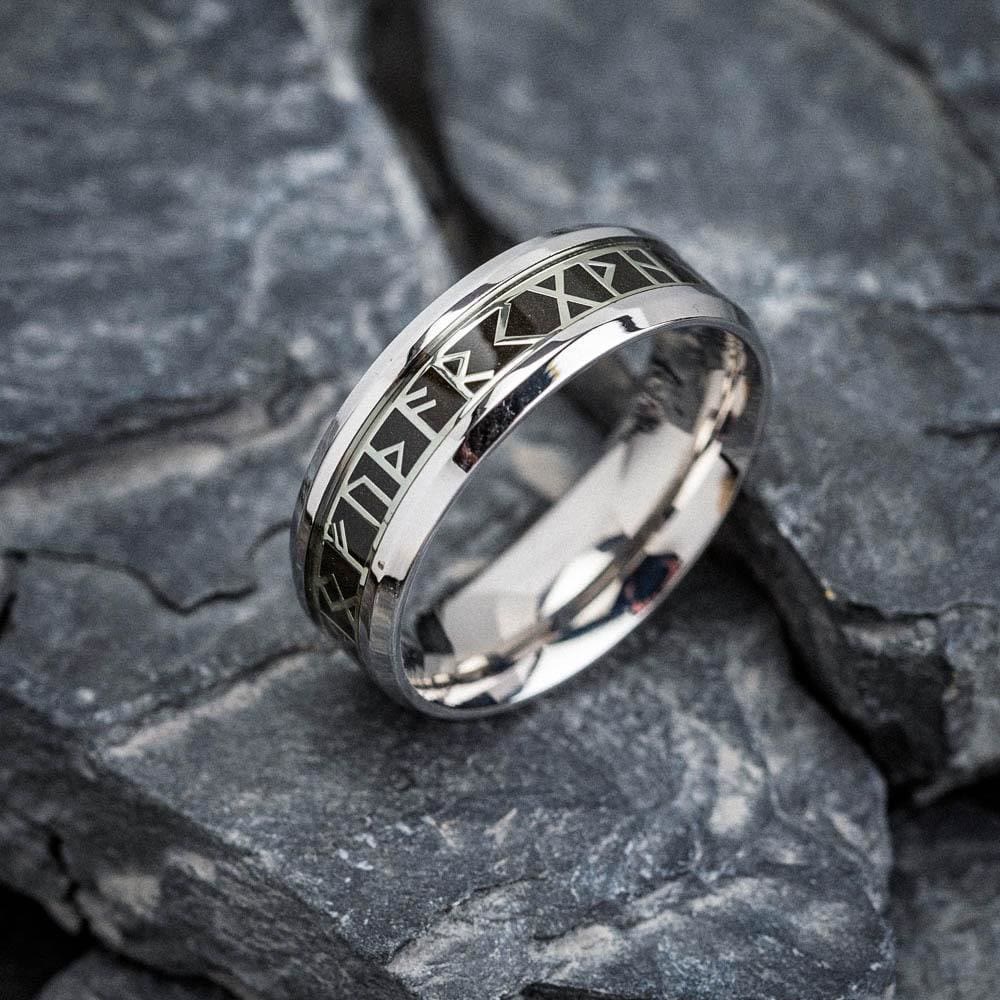Norse Elder Futhark Rune Ring