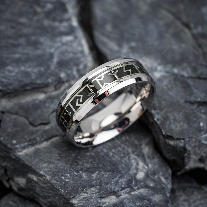 Norse Elder Futhark Rune Ring