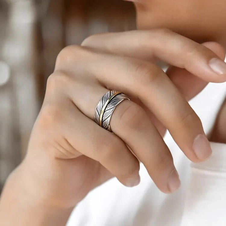 The Wings Of Raven Feather Ring