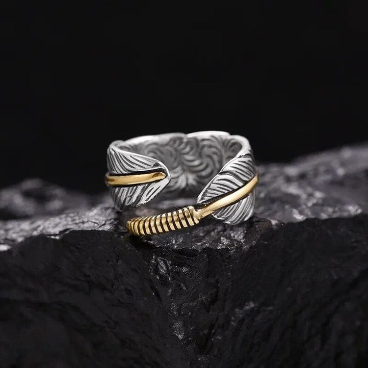 The Wings Of Raven Feather Ring