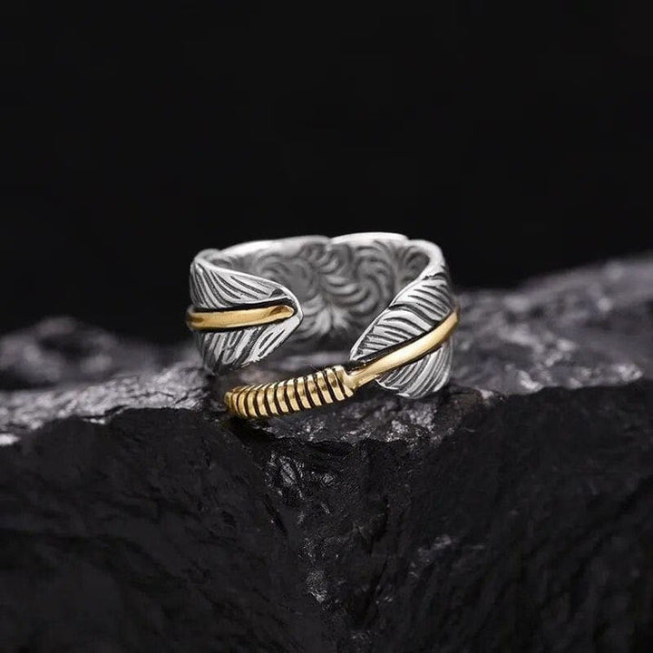 The Wings Of Raven Feather Ring