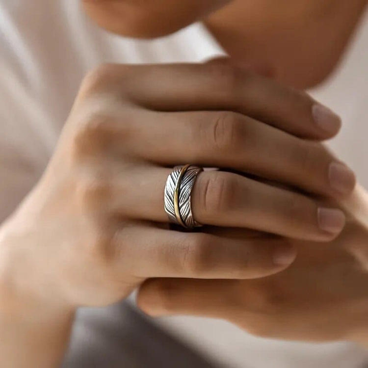 The Wings Of Raven Feather Ring