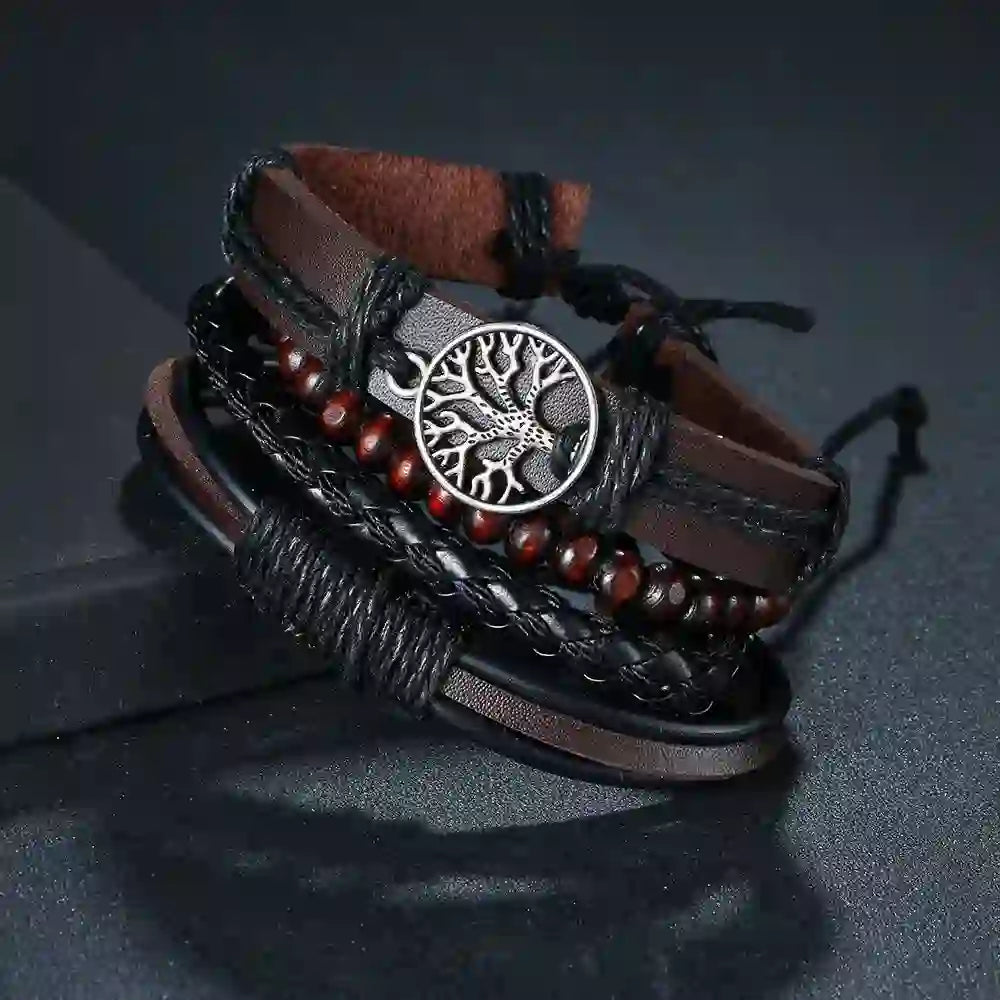 Tree Of Life Handmade Leather Bracelet