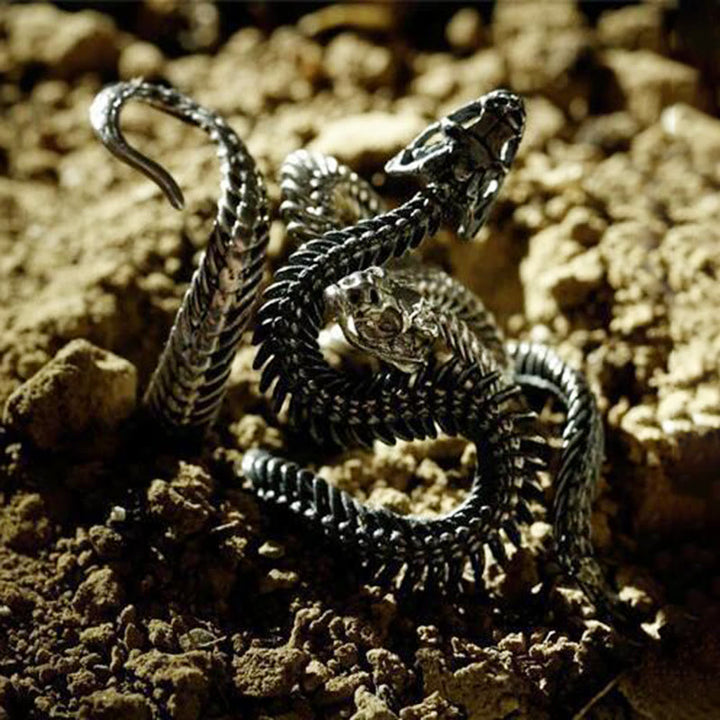Vintage Snake Shape Winding Adjustable Ring