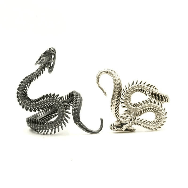 Vintage Snake Shape Winding Adjustable Ring