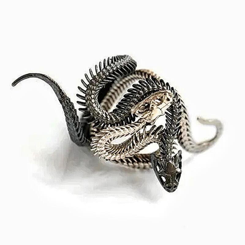Vintage Snake Shape Winding Adjustable Ring
