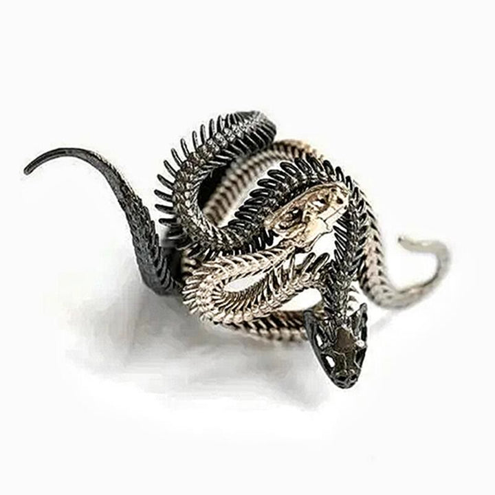 Vintage Snake Shape Winding Adjustable Ring