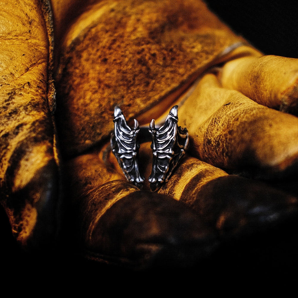 Retro Dragon Carved Dragon Scale Ring