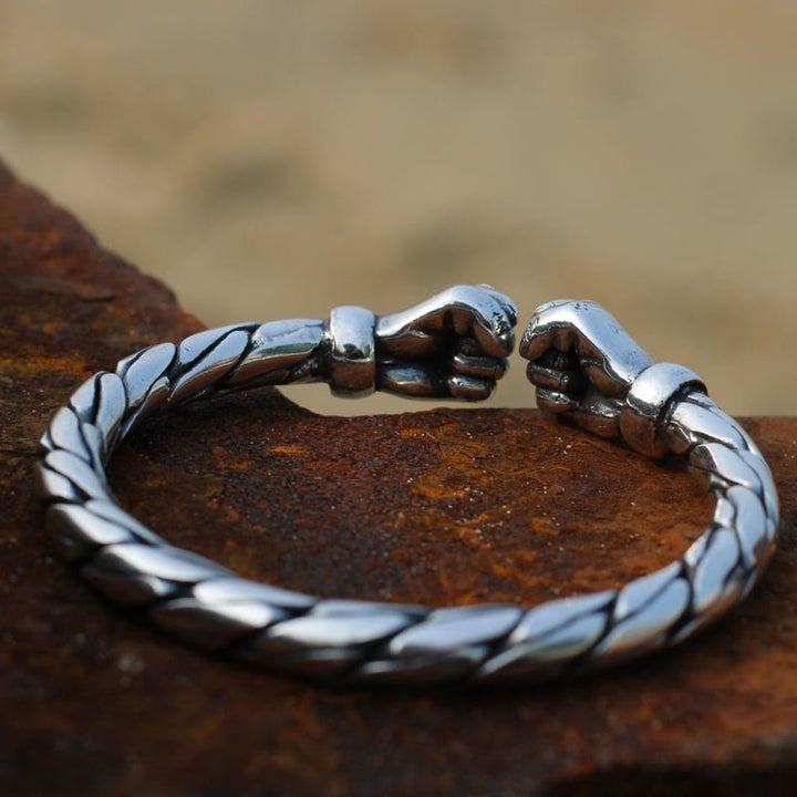 Power In The Hand Double Fist Vintage Bracelet