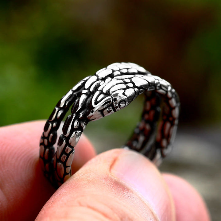 Vintage Python Snake Shaped Ring