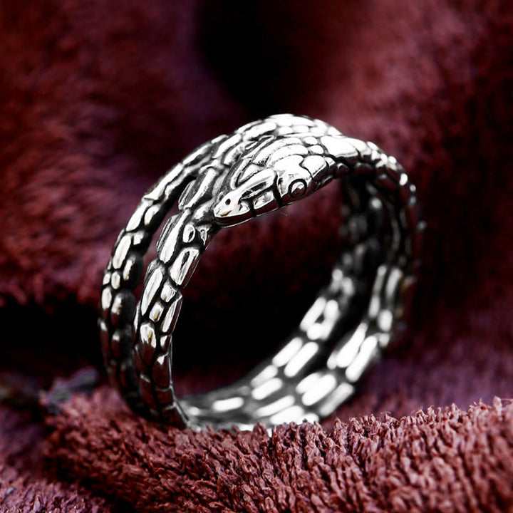 Vintage Python Snake Shaped Ring