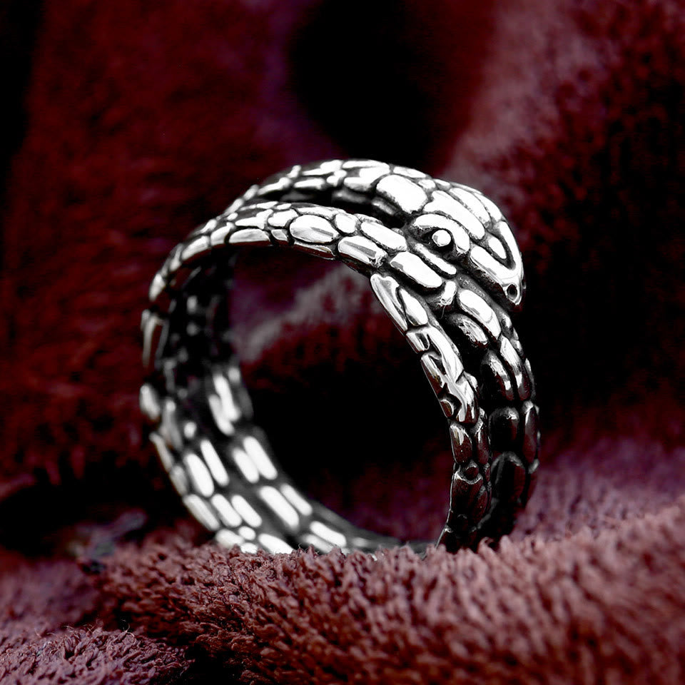 Vintage Python Snake Shaped Ring