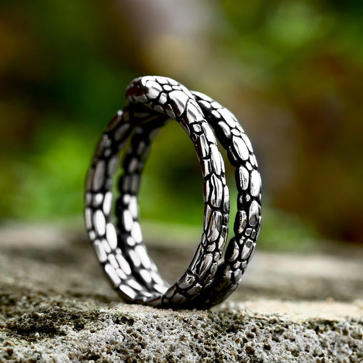 Vintage Python Snake Shaped Ring