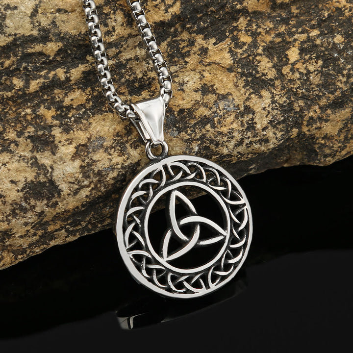 Nordic Triquetra Celtic Trinity Knot Necklace