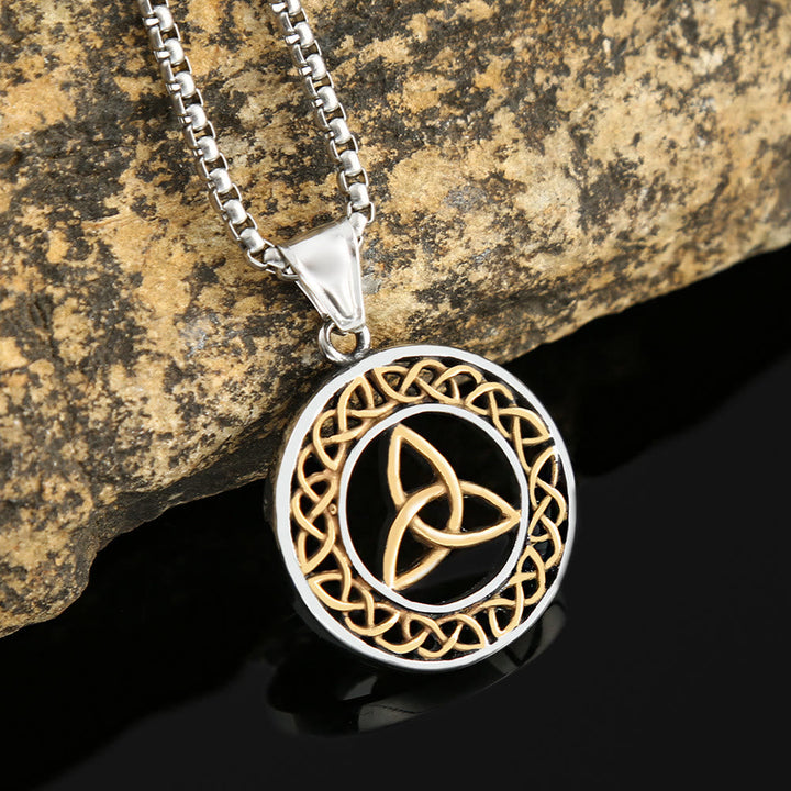 Nordic Triquetra Celtic Trinity Knot Necklace