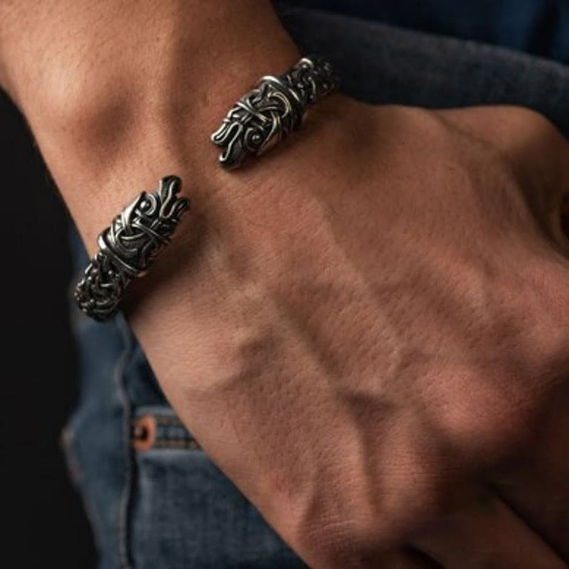 Fenrir The Wolf Handcrafted Bracelet