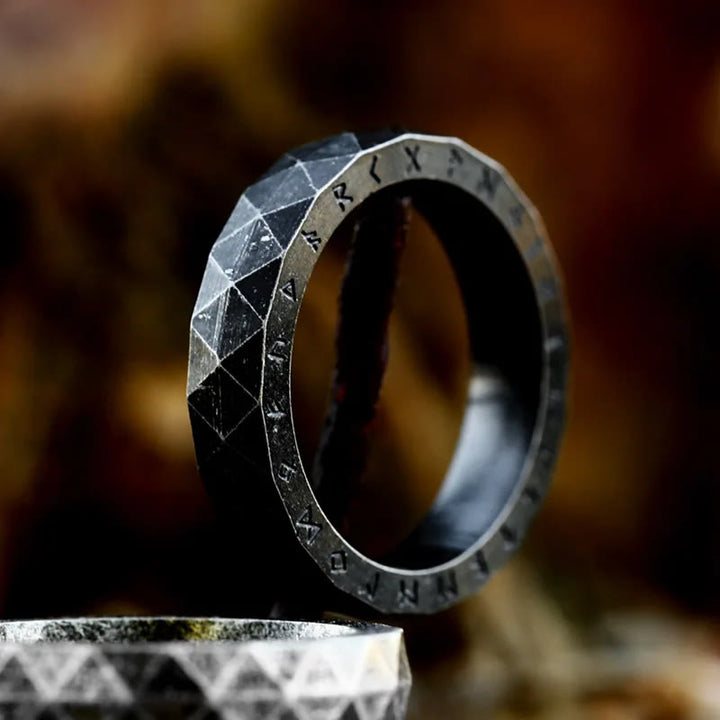 Viking Rune Vintage Diamond Shape Ring