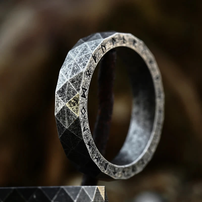 Viking Rune Vintage Diamond Shape Ring