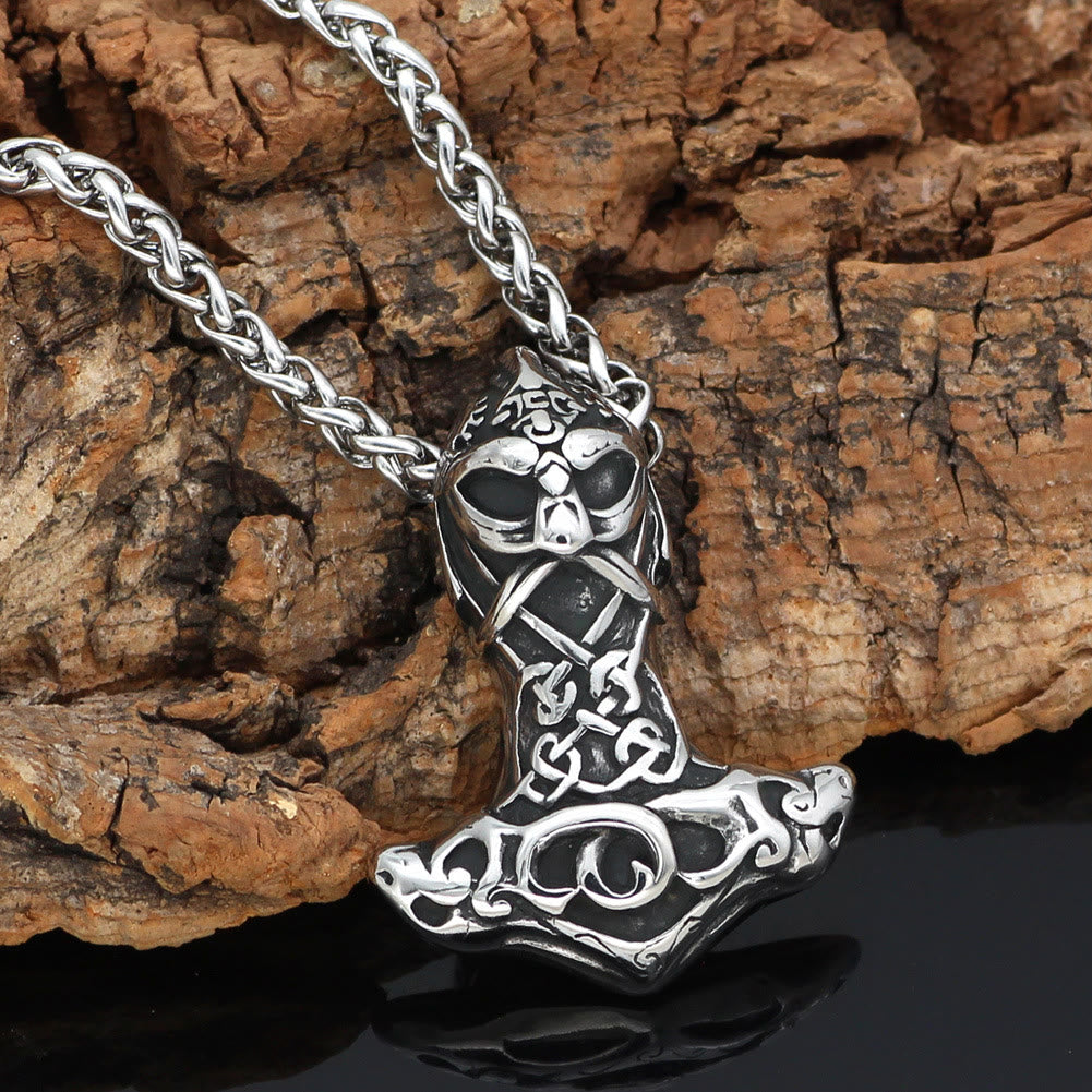 Berserker Mjolnir Odin Thors Hammer Necklace