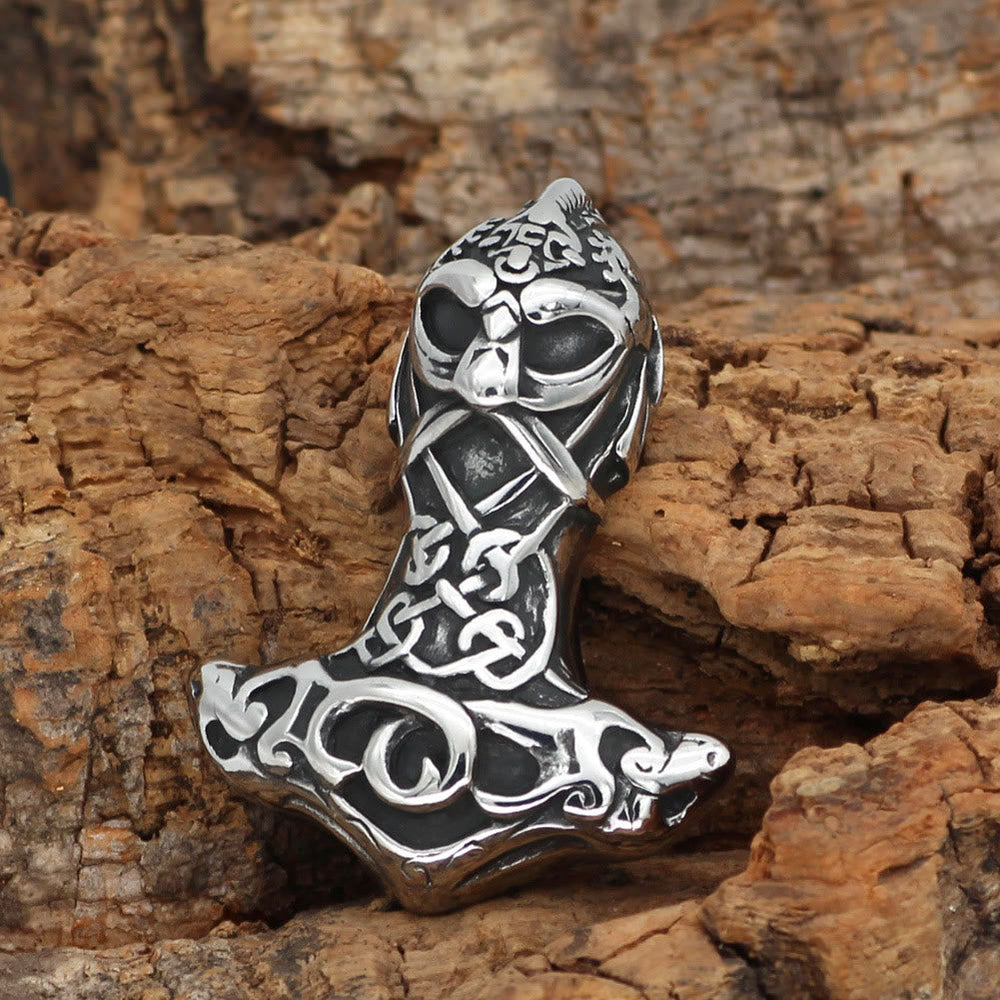 Berserker Mjolnir Odin Thors Hammer Necklace