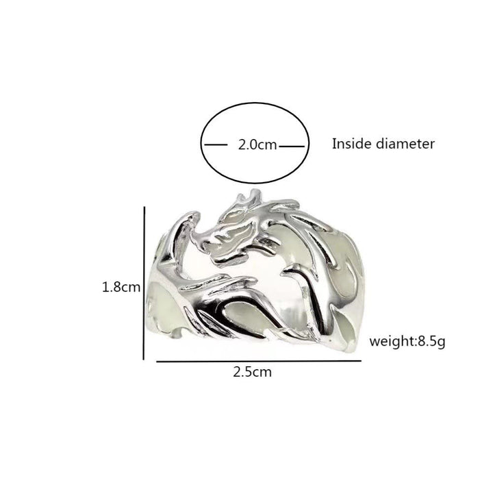 Luminous Glow In The Dark Dragon Ring