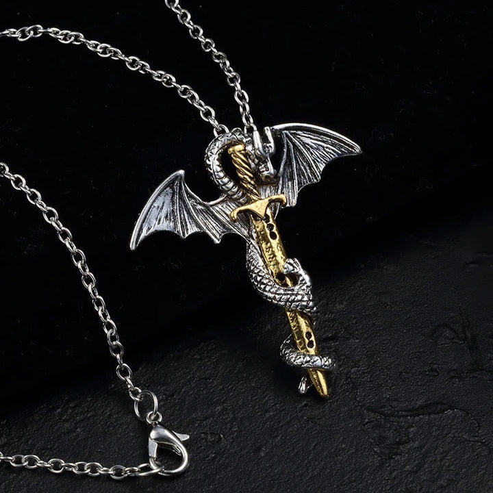 Pterosaur Golden Sword Luminous Necklace