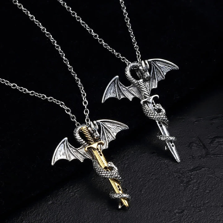 Pterosaur Golden Sword Luminous Necklace