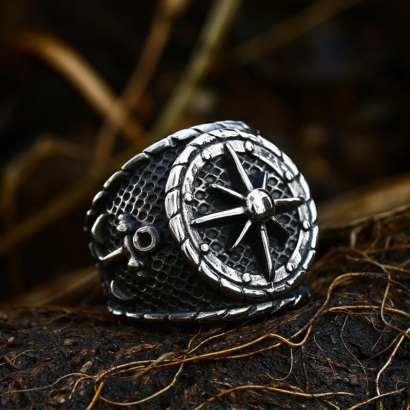 Anchor Aweigh Lighthouse Ship Ring