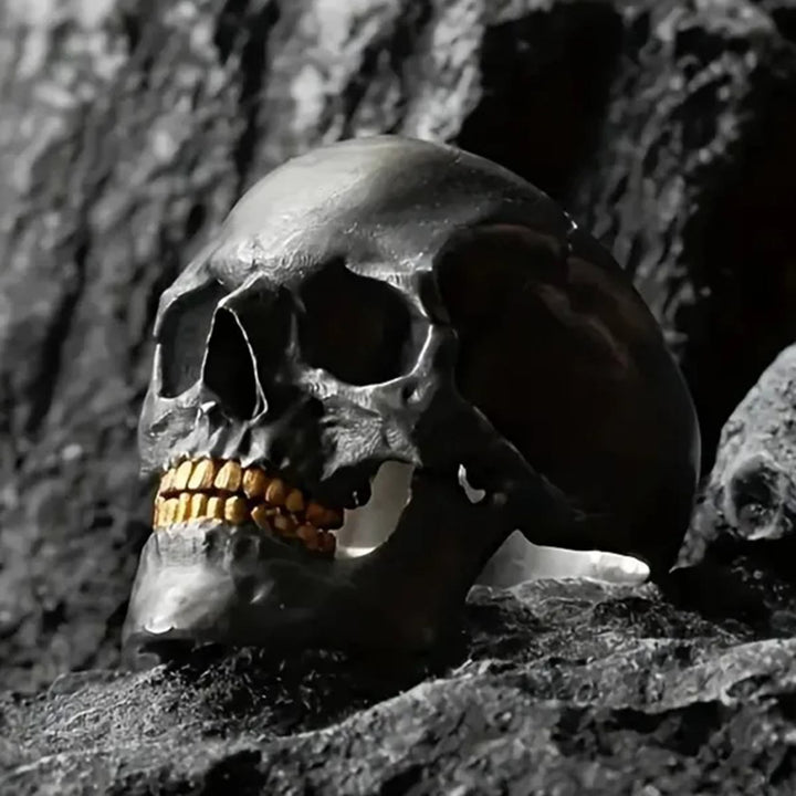 Bone Reaper Skull Head Skeleton Ring