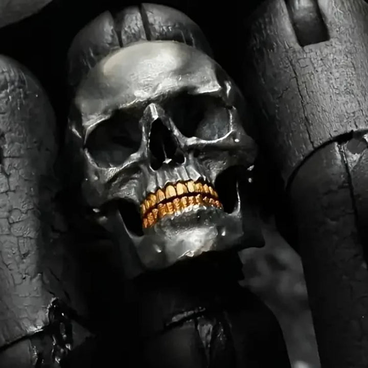Bone Reaper Skull Head Skeleton Ring
